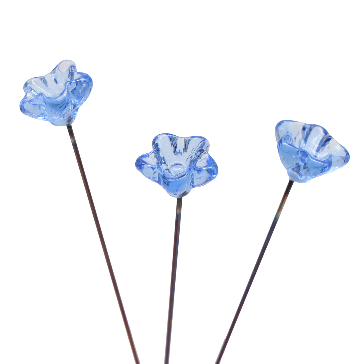 Pale Blue Glass Star Flower