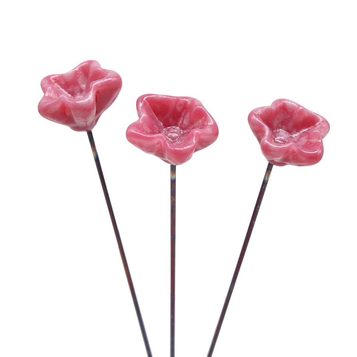 Pink Glass Star Flower