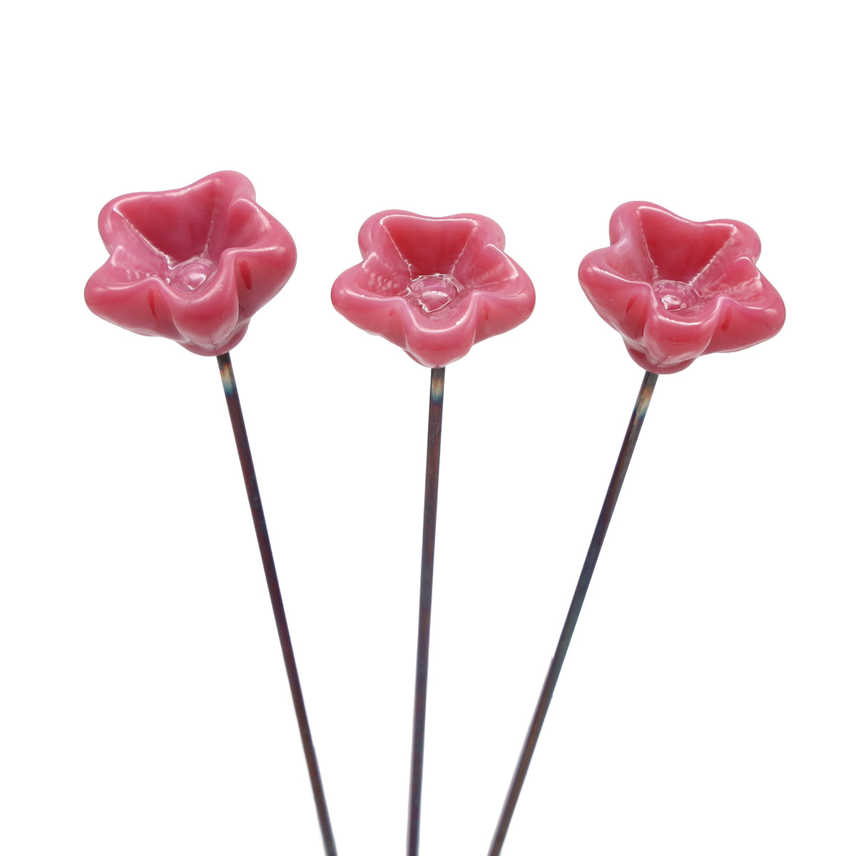 Pink Glass Star Flower