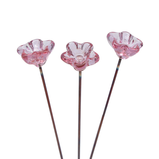 Pink Glass Star Flower