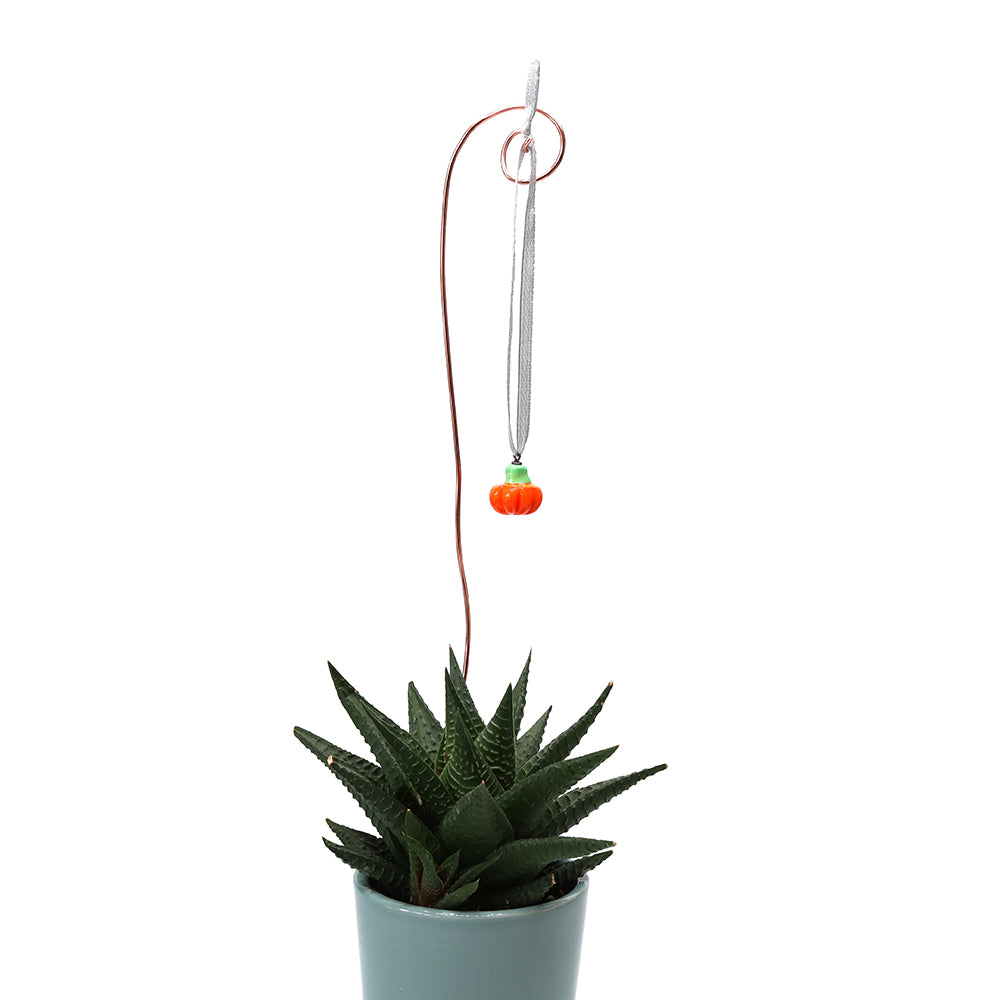 Tiny Glass Pumpkin Hanging Decoration