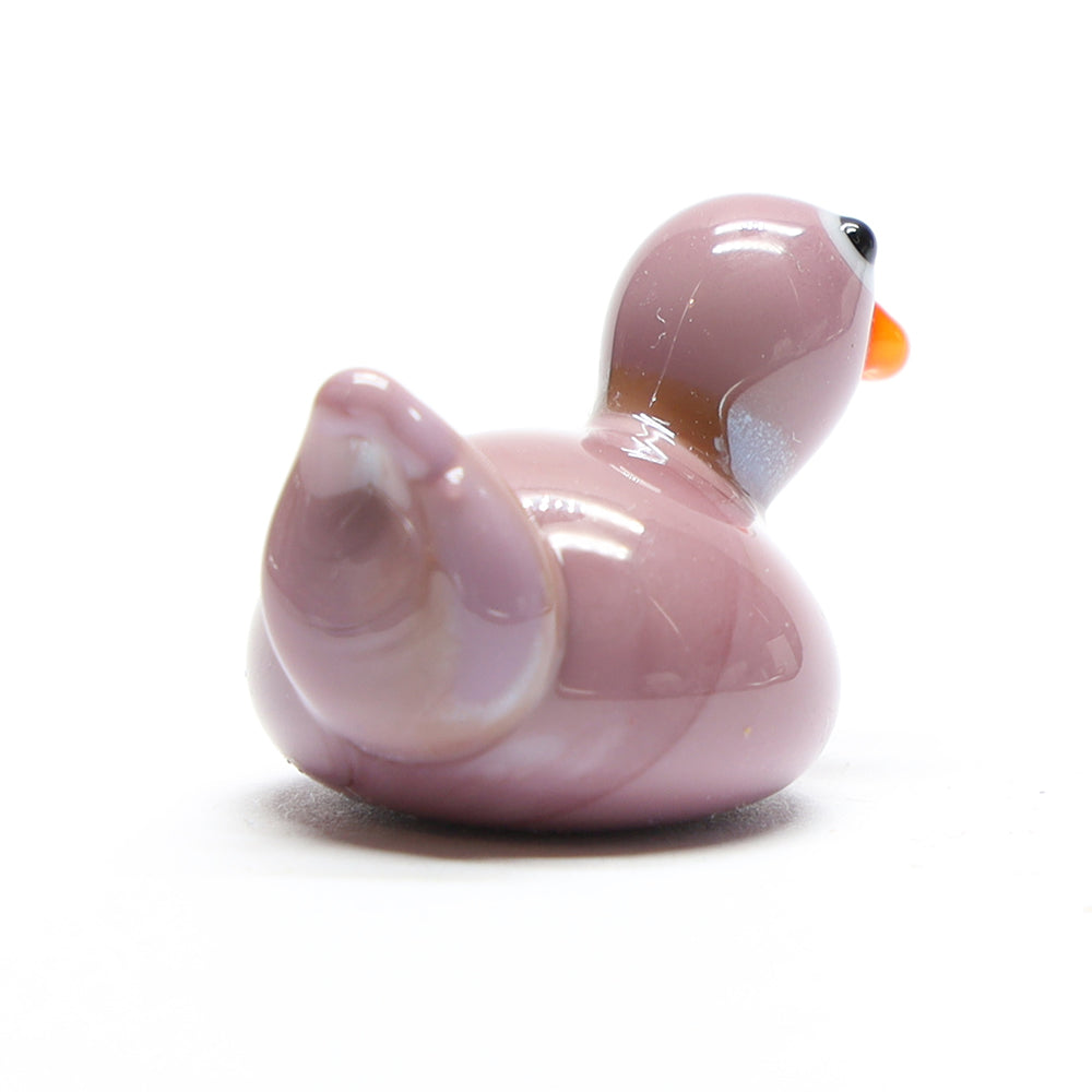Purple Opaque Glass Duck