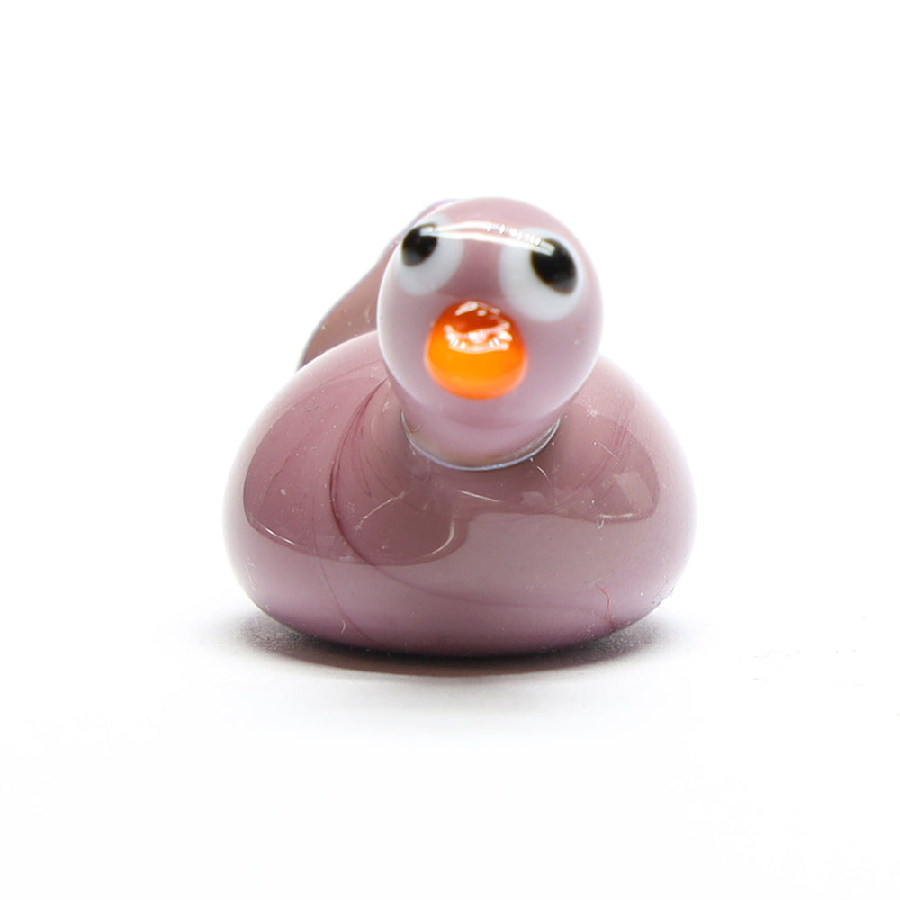 Purple Opaque Glass Duck