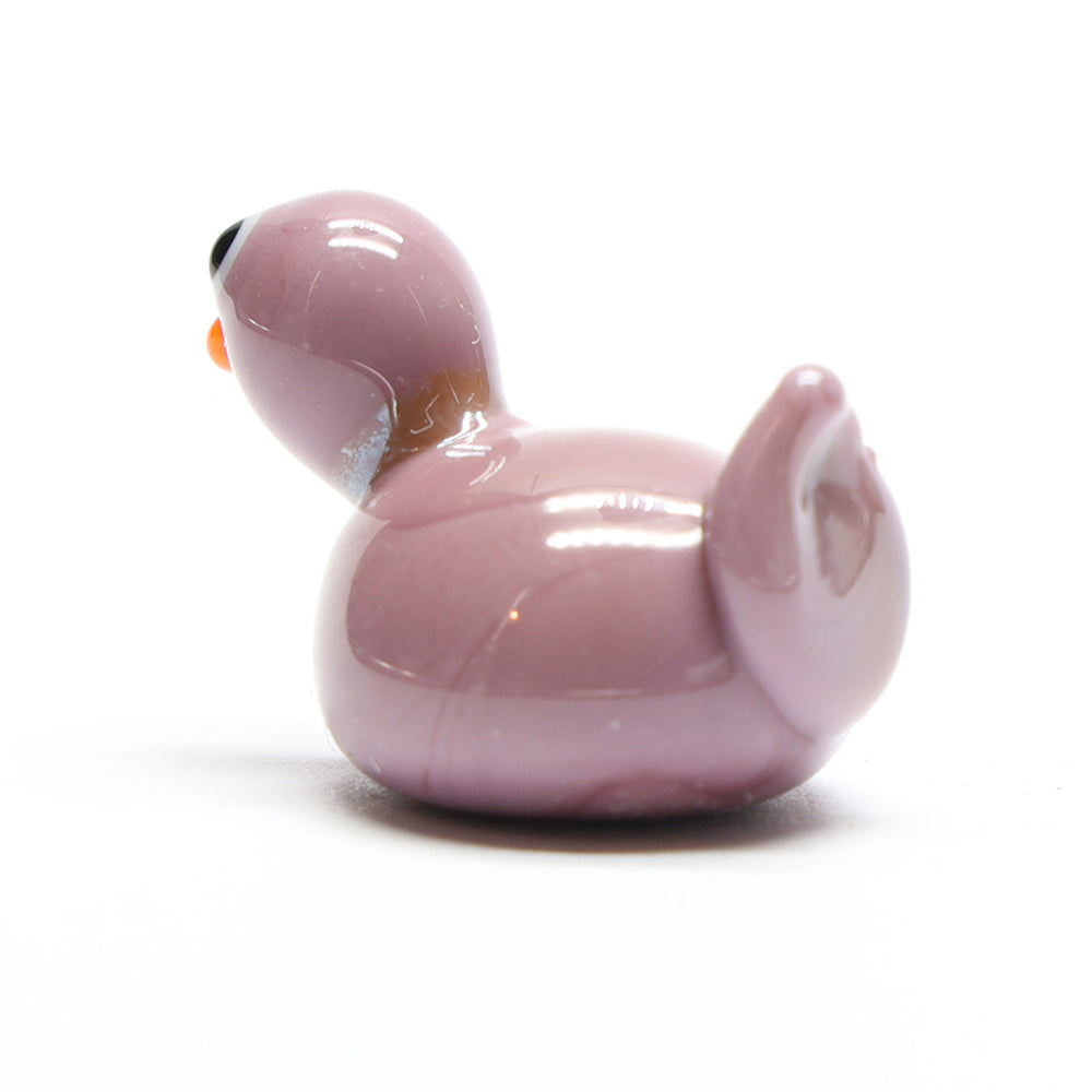Purple Opaque Glass Duck