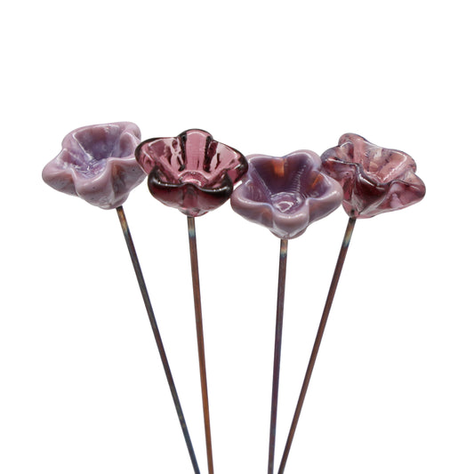 Purple Glass Star Flower