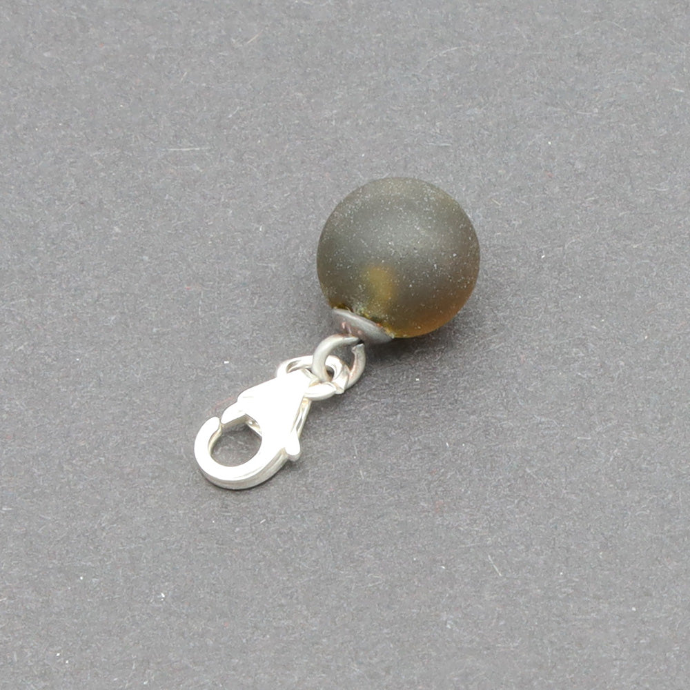 Frosted Marmite Jar Tiny Ball Charm