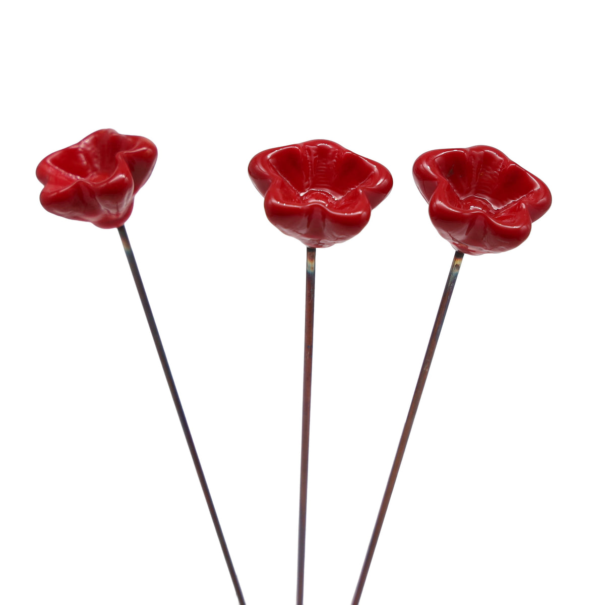 Red Glass Star Flower