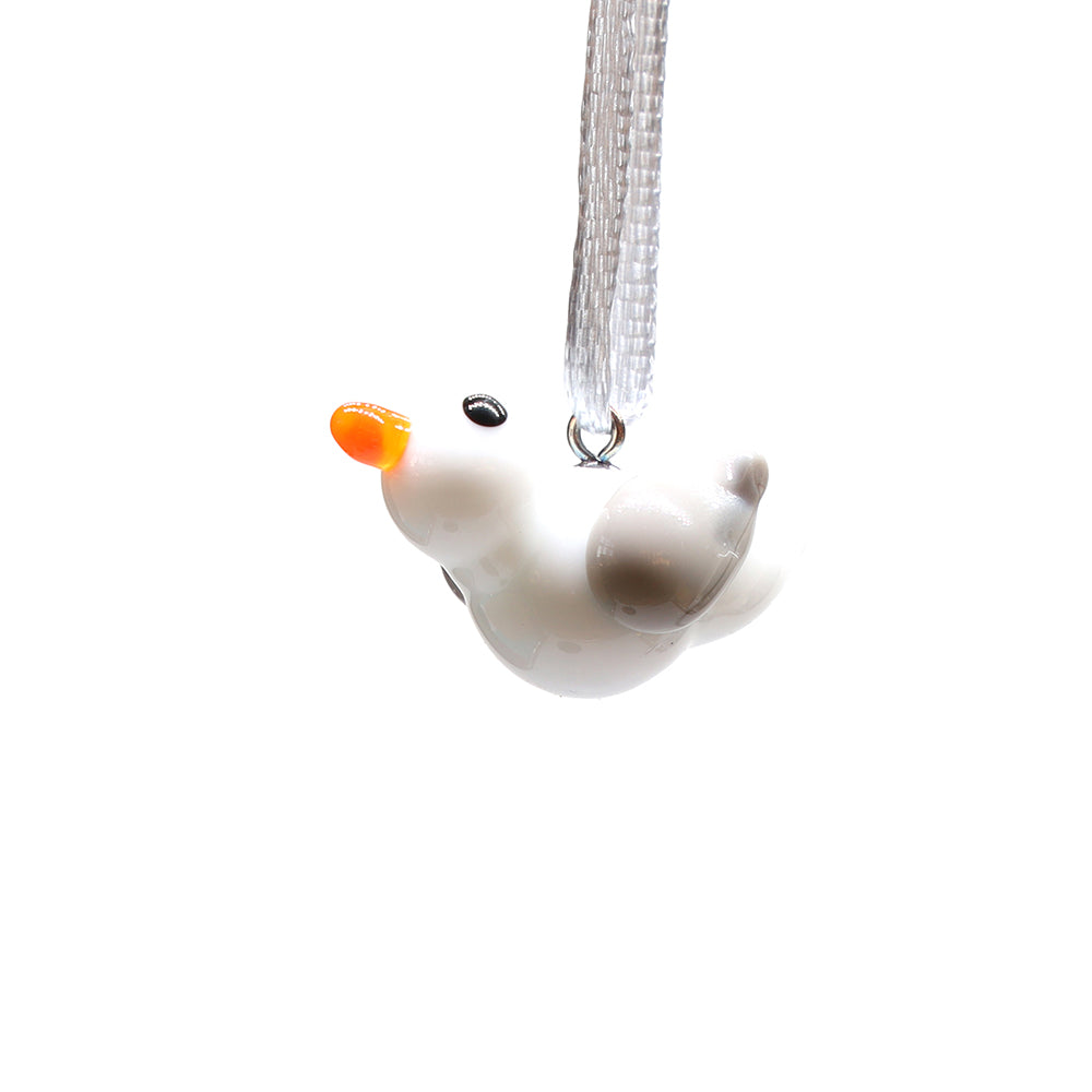 Tiny Glass Seagull Hanging Decoration