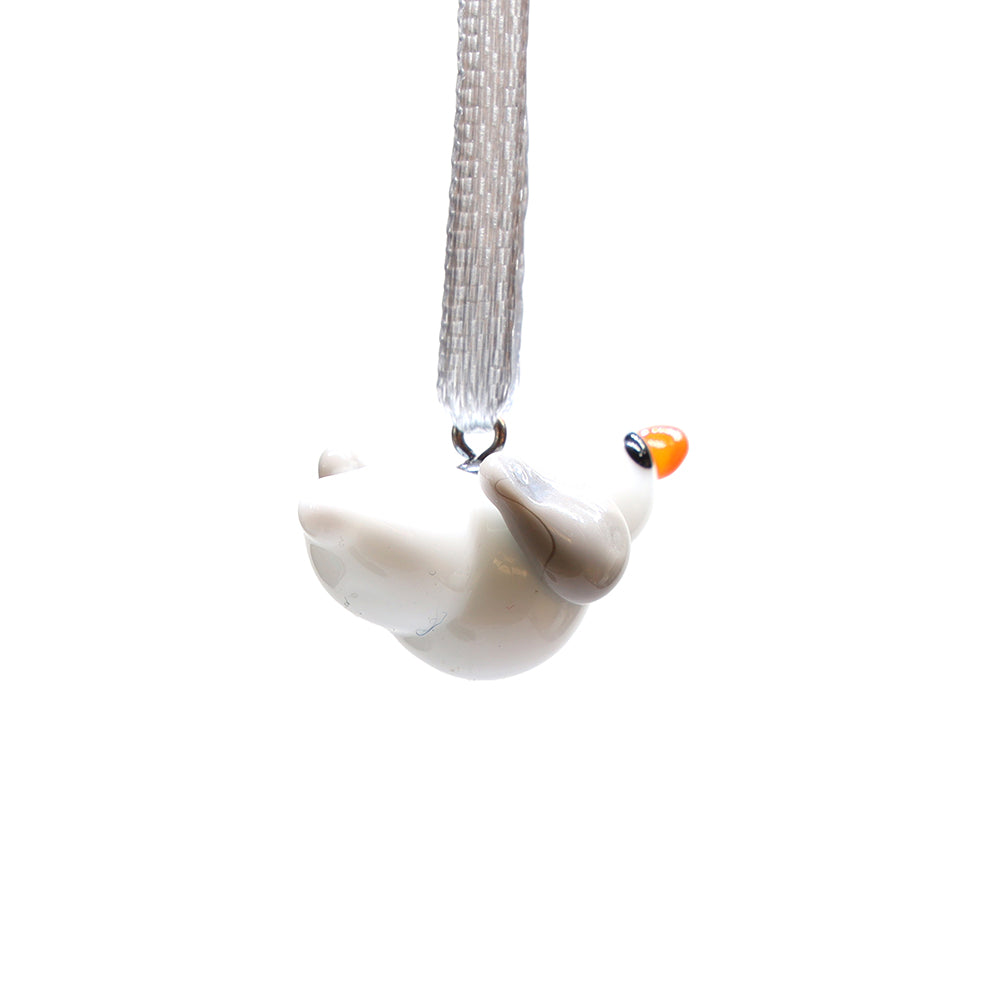 Tiny Glass Seagull Hanging Decoration