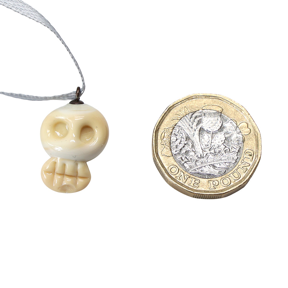 Tiny Glass Skull Hanging Decoration