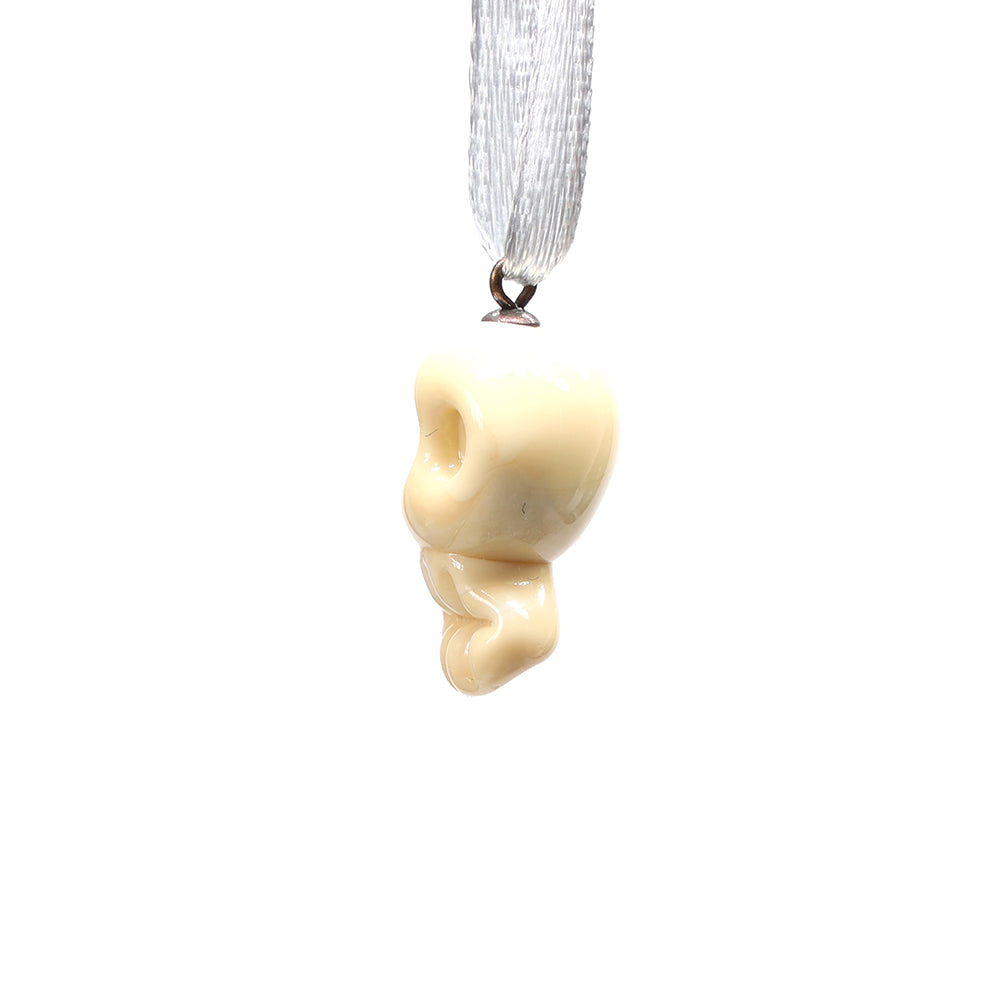 Tiny Glass Skull Hanging Decoration