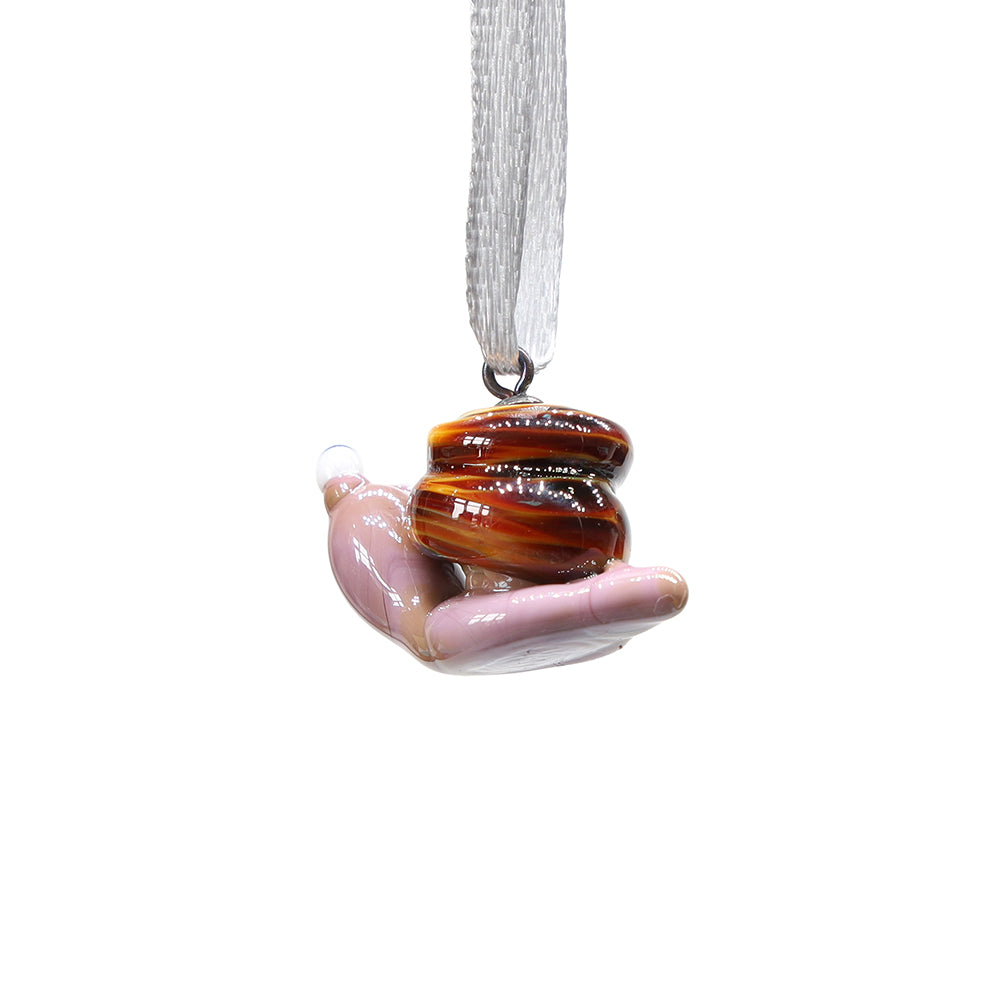 Tiny Glass Snail Hanging Decoration