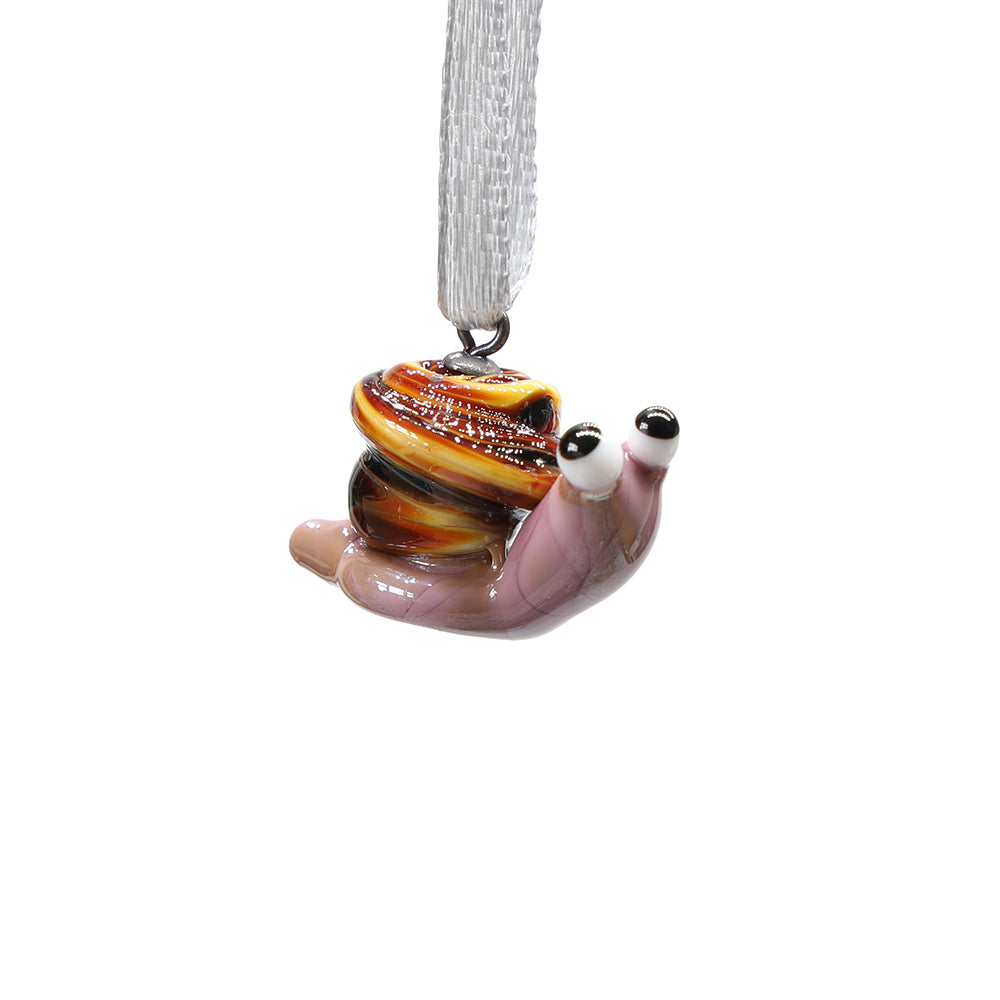 Tiny Glass Snail Hanging Decoration